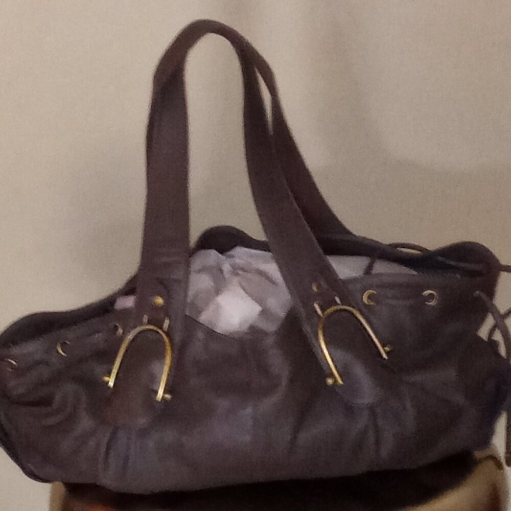 Brown Bo Bo Bag Leather Purse